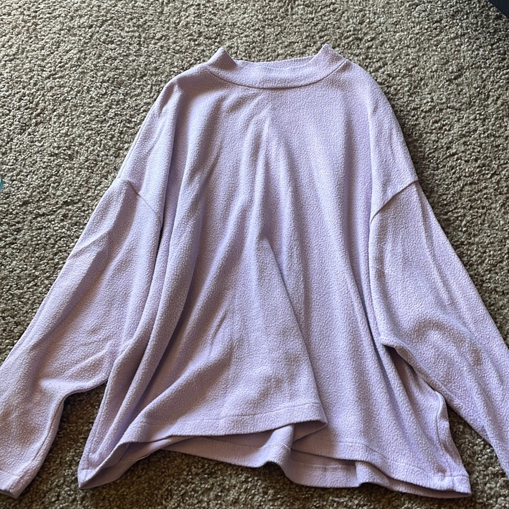 purple soft sweater